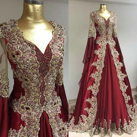 مدل لباس عروسی گوادار الجزایر 2018، زیبا ترین لباس های شکل گیری برای پوشش حجاب است
